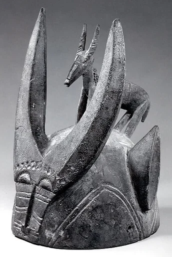 Helmet Mask with Bush Cow and Antelope (Noo)