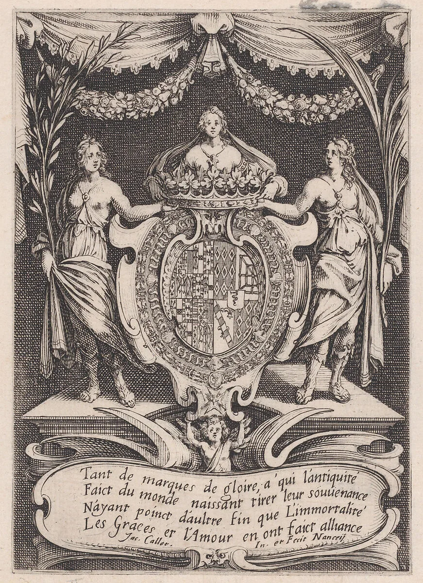 Frontispiece, from Le Combat a la Barrière in the Palace at Nancy by Henri Humbert, printed by Sebastien Phillipe — Jacques Callot|Henri Humbert