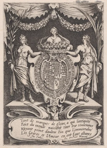 Frontispiece, from Le Combat a la Barrière in the Palace at Nancy by Henri Humbert, printed by Sebastien Phillipe