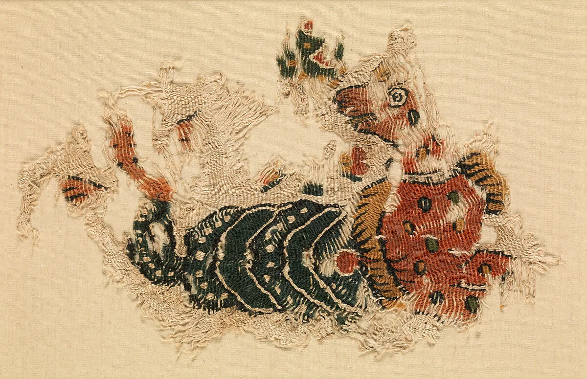 Textile Fragment with Scorpion — Unknown