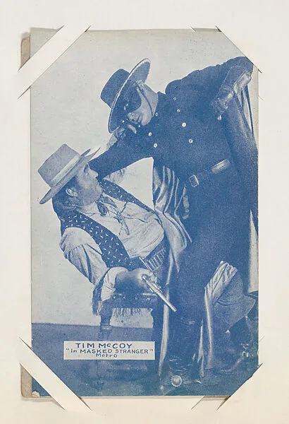 Tim McCoy "in Masked Stranger" from Western Stars or Scenes Exhibit Cards series (W412) — Unknown