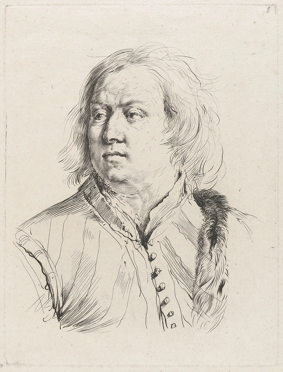 Portrait of an unknown man — Adam von Bartsch|Guercino (Giovanni Francesco Barbieri)