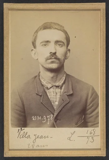Villa. Jean. 29 ans, né à Farini d'Olma (Italie). Manoeuvre. Anarchiste. 2/3/94.