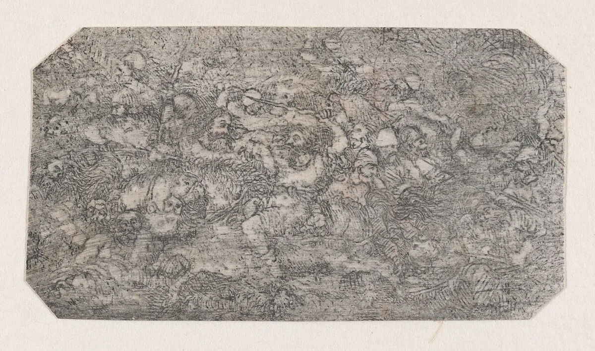 Bataille de Cavaliers (Battle of Cavalrymen) — Rodolphe Bresdin