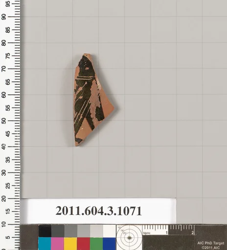 Terracotta fragment of a mastoid (drinking cup with narrow base)
