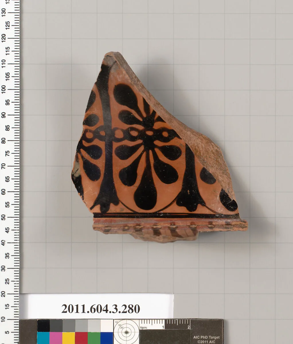 Terracotta fragment of a neck-amphora (jar) — Unknown