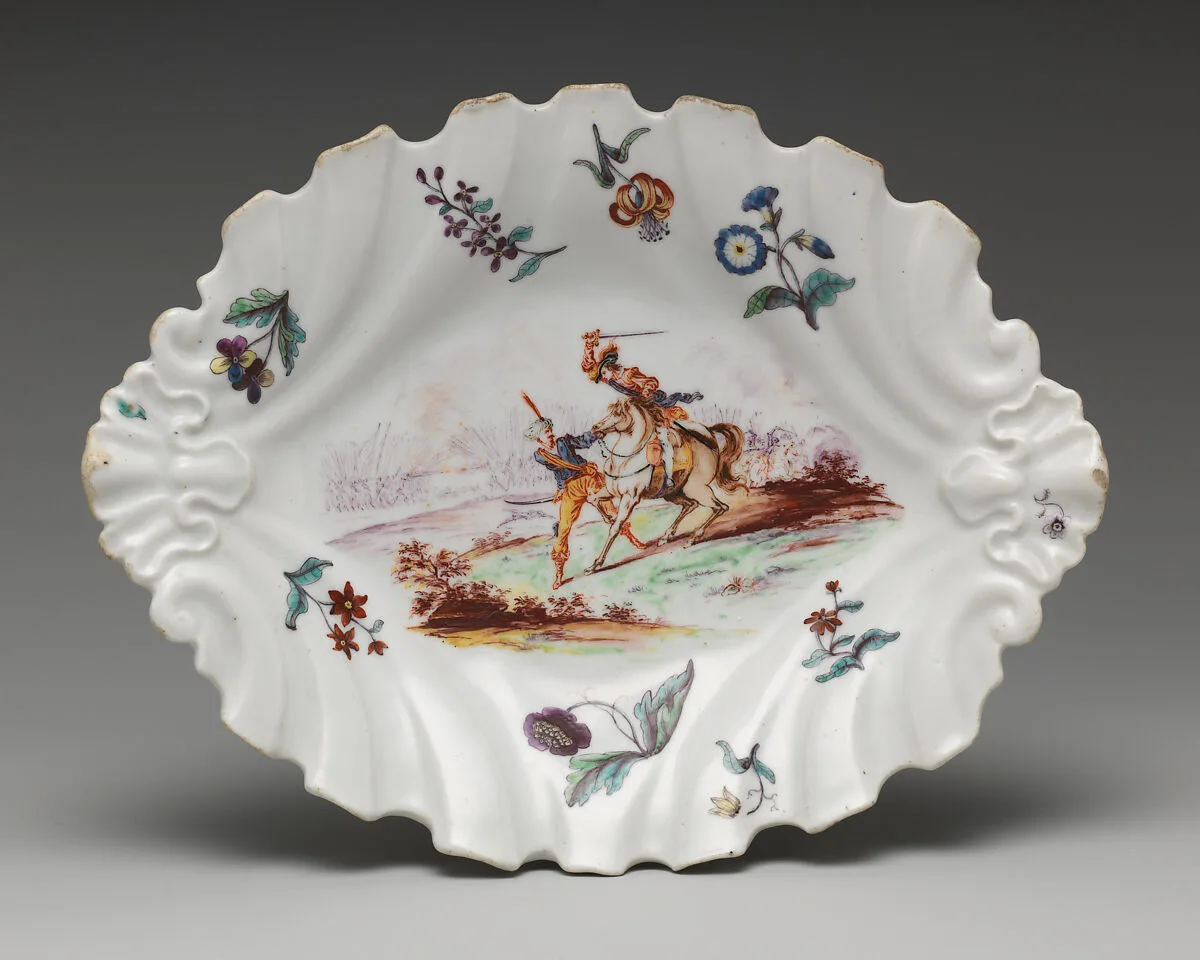 Dish (part of a set) — Chelsea Porcelain Manufactory