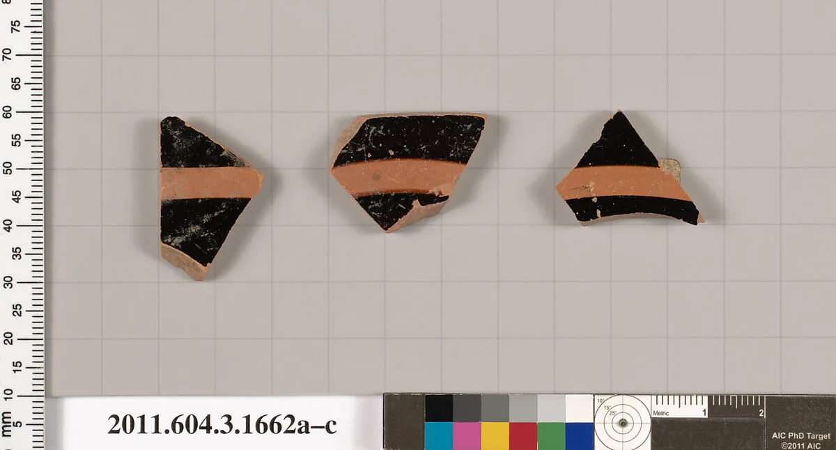 Terracotta fragments of kylikes: Band or lip cups (drinking cups) — Unknown