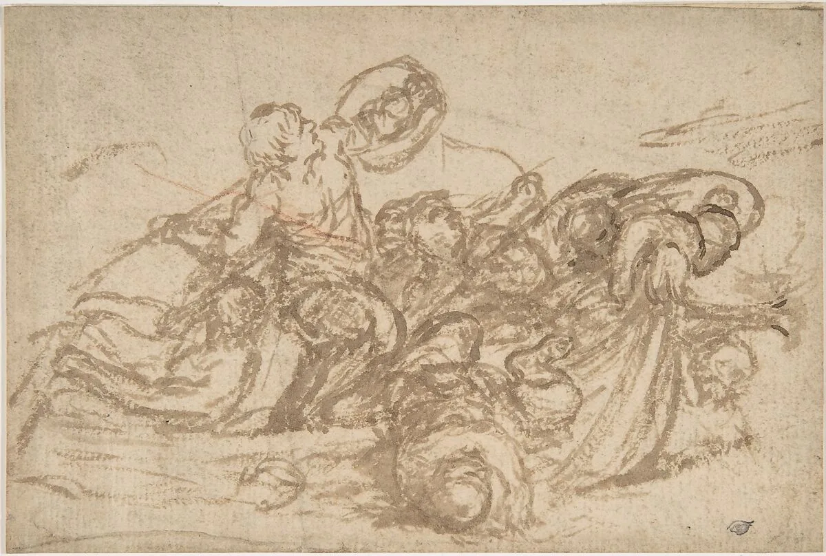 Sea Battle — Pietro da Cortona (Pietro Berrettini)