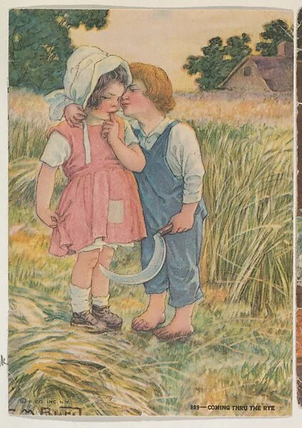 Coming Thru The Rye, insert card from the Children, Holidays, Etc. series (D23), issued by the Weber Baking Company — Weber Baking Company