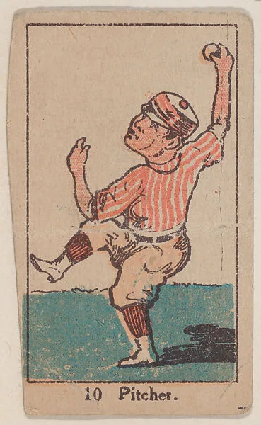 Pitcher #10 from the Sports Drawings series (W542) — Unknown