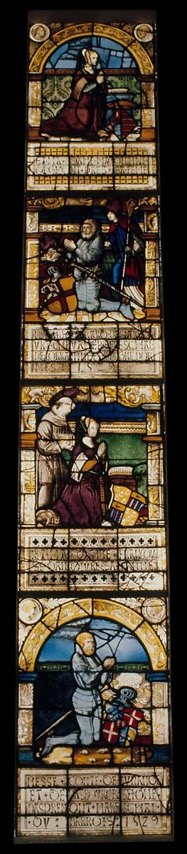 Saint Francis with Françoise d'Anglure (one of a set of four) — Unknown