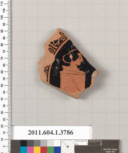 Terracotta fragment of a kylix (drinking cup)