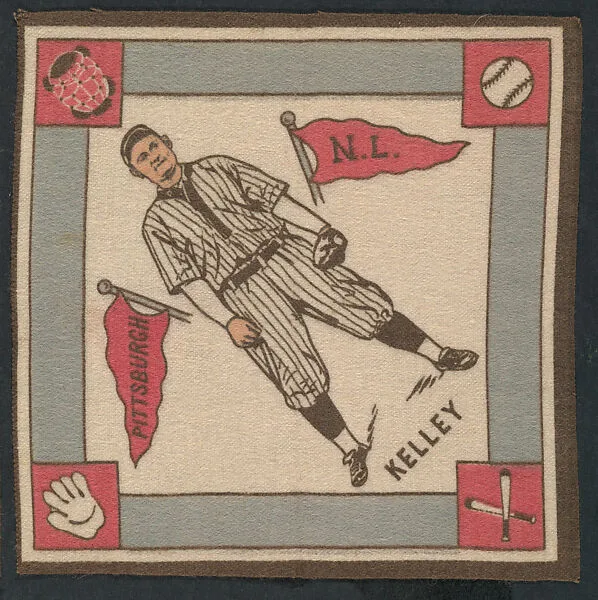 Joe Kelley, Pittsburgh, National League from Baseball Players Felt Blanket series (B18) — Unknown