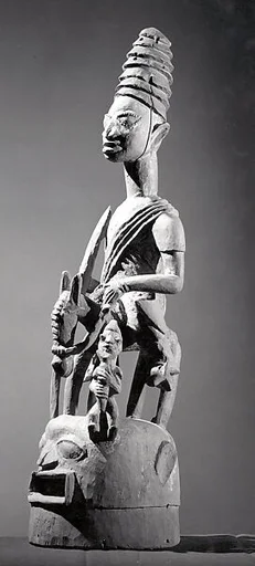 Epa Helmet Mask: Equestrian Figure (Jagun Jagun)
