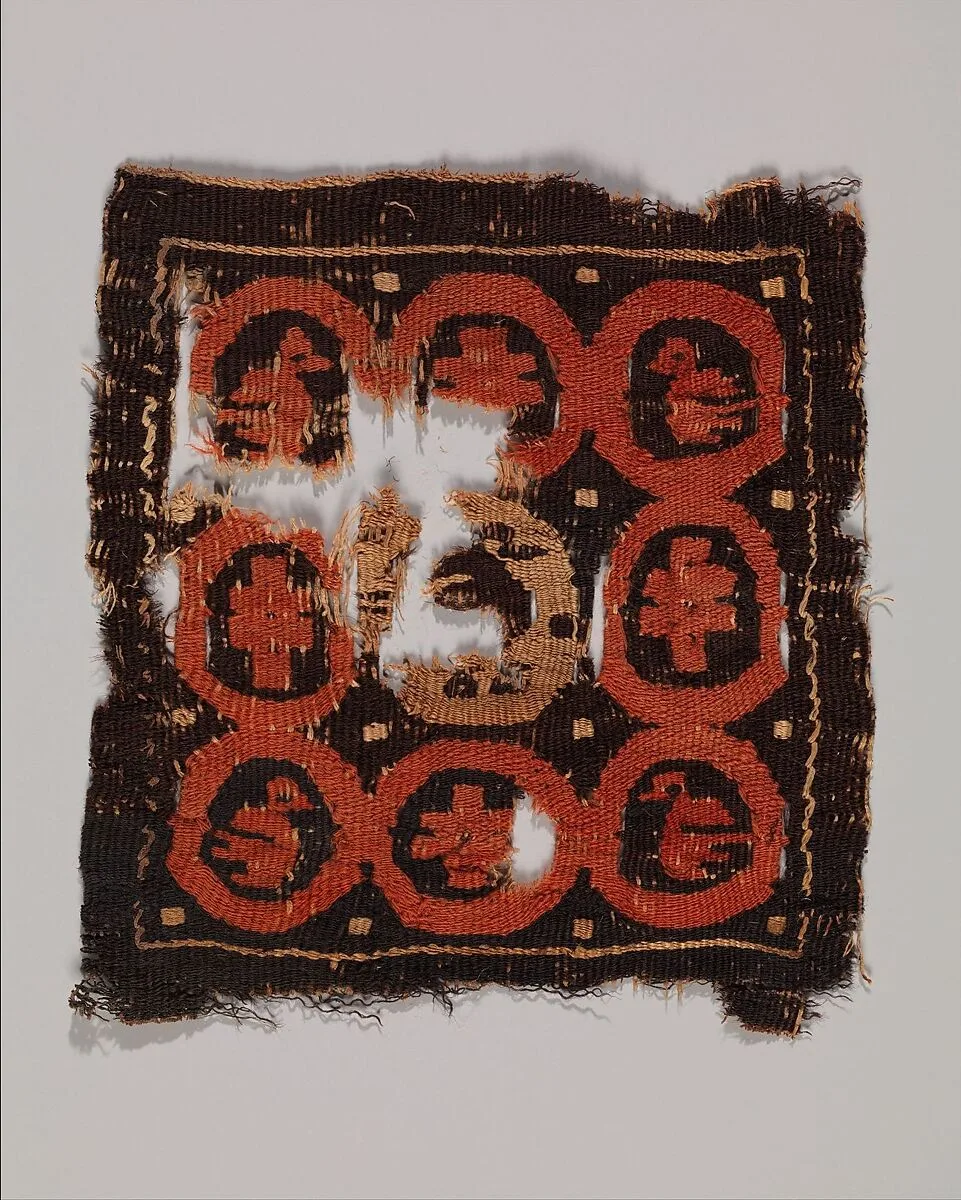 Tabula (Square) with Vine Scrolls Containing Aquatic Birds — Unknown