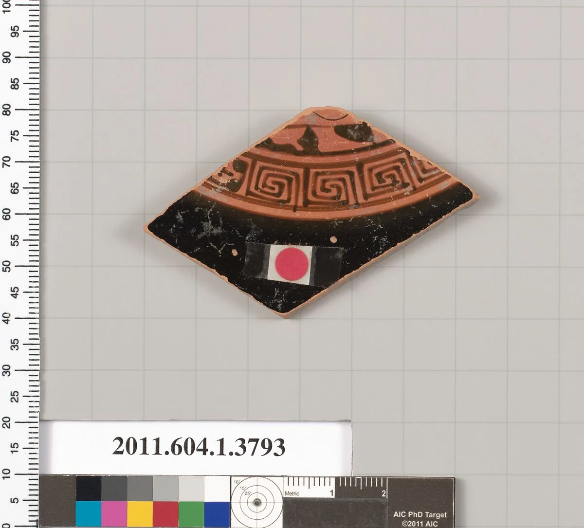 Terracotta fragment of a kylix (drinking cup) — Unknown