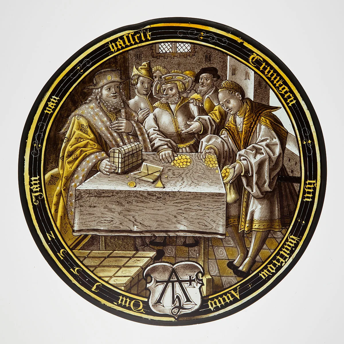 The Prodigal Receives His Share (one of eight scenes from the story of the Prodigal Son) — Unknown
