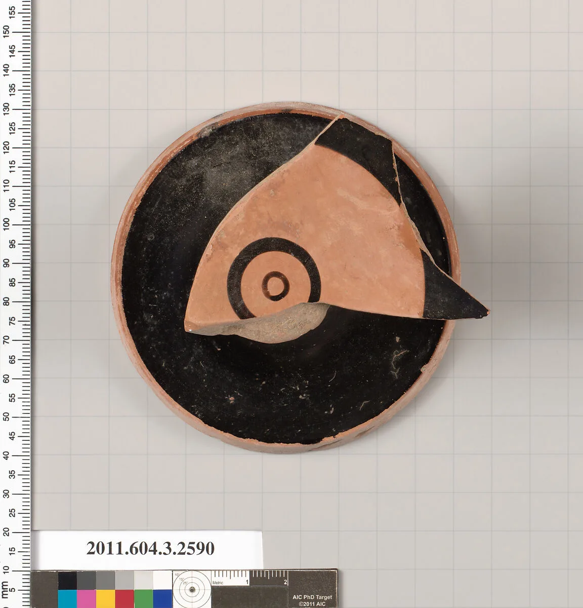 Terracotta fragment of a kylix (drinking cup) — Unknown