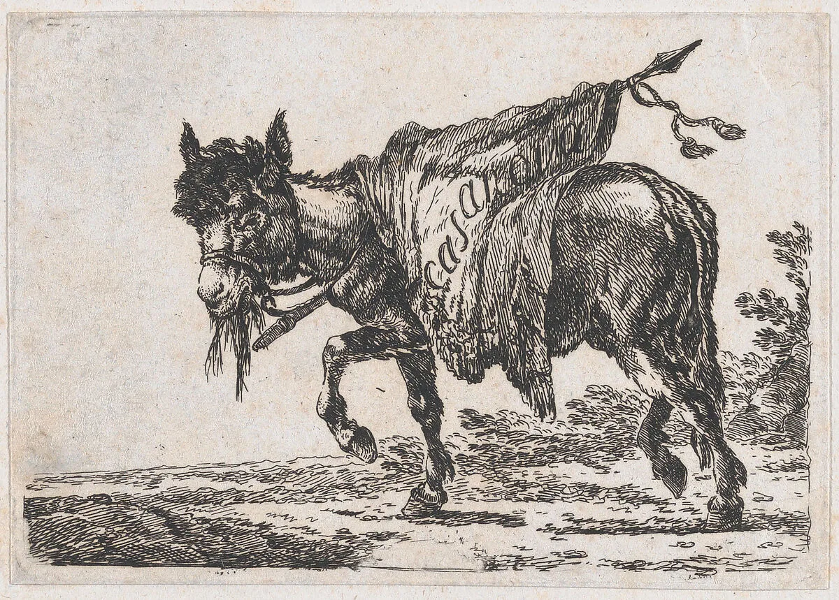 Man playing drums on horseback — Francesco Casanova