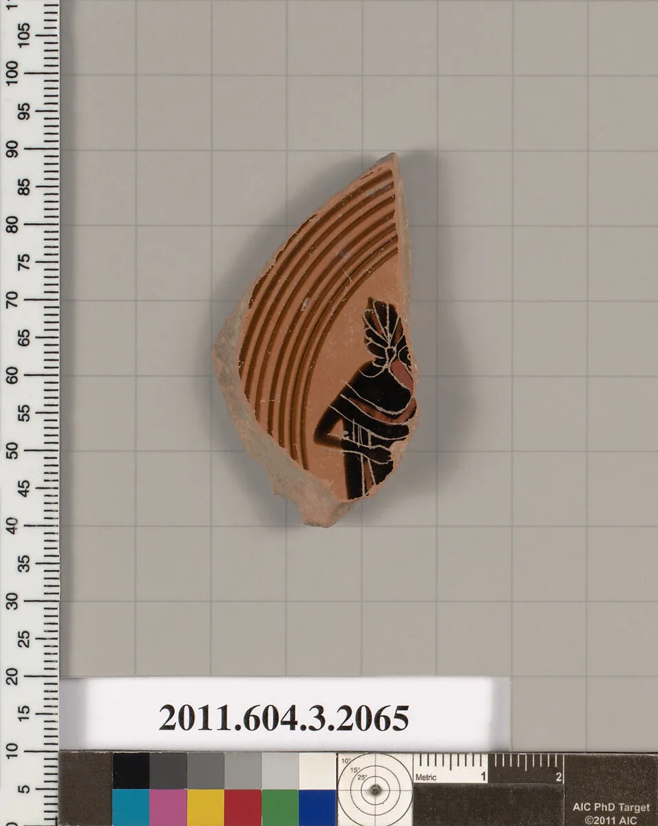 Terracotta fragment of a kylix (drinking cup) — Unknown