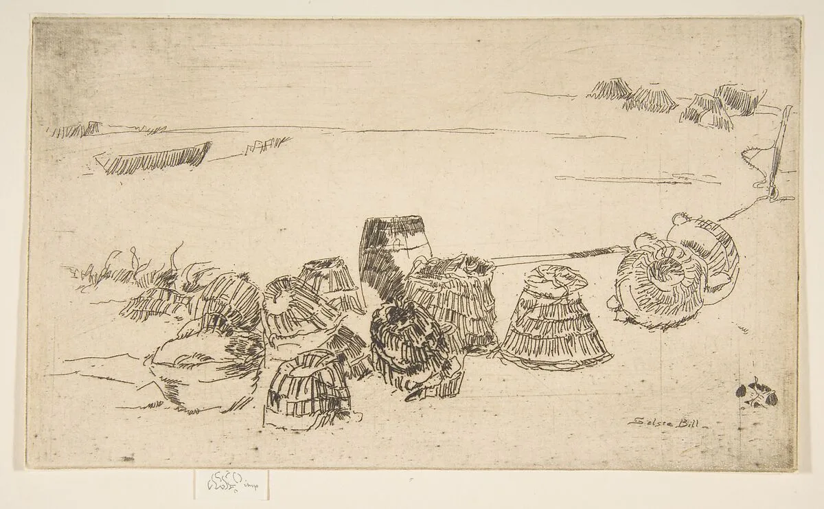 Lobster Pots (Lobster Pots – Selsea Bill) — James McNeill Whistler