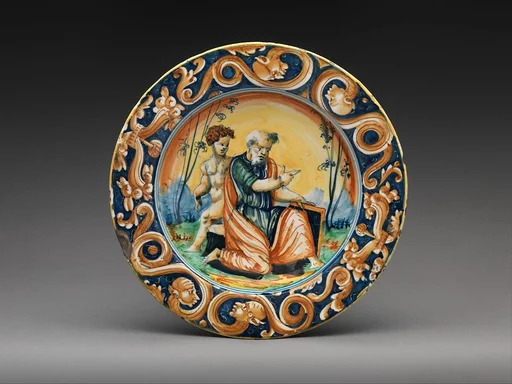 Plate with Saint Matthew