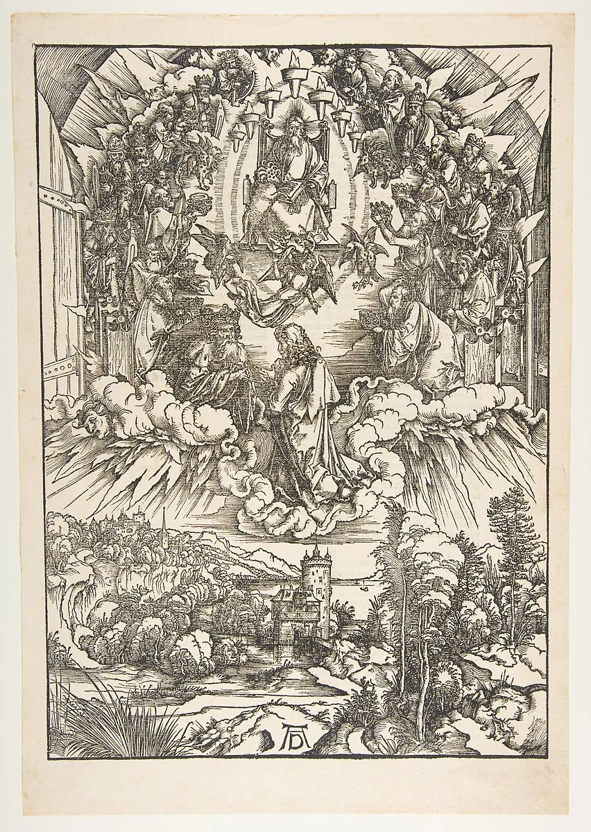 Saint John Before God and the Elders, from "The Apocalypse" — Albrecht Dürer