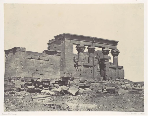 Nubie. Temple de Déböd. Parembole de l'itinéraire d'Antonin