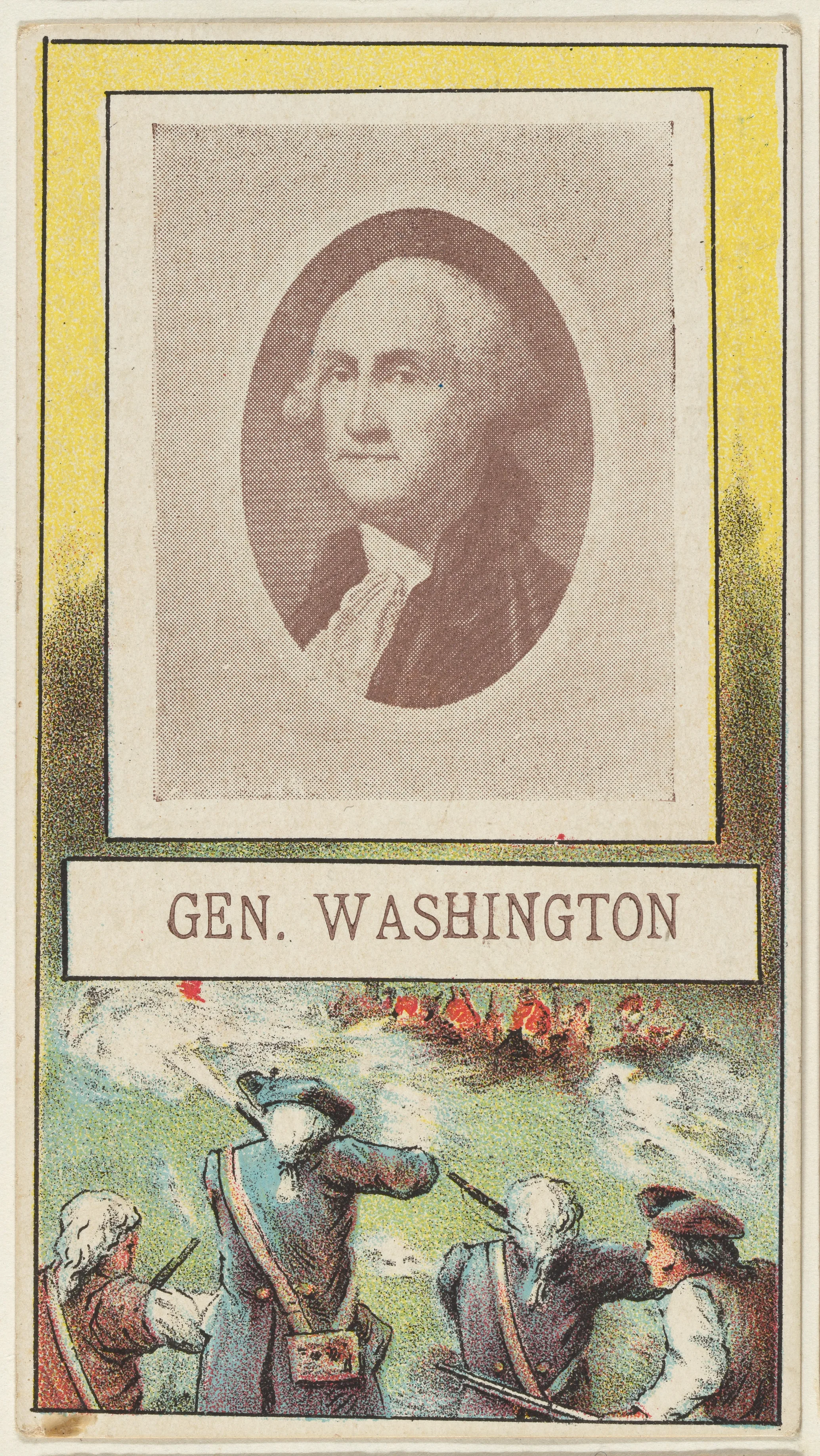 General Washington, from the "Generals" series (T64), issued by D.H. McAlpin & Co. Tobacco Company — George Washington|D.H. McAlpin & Co. Tobacco Company