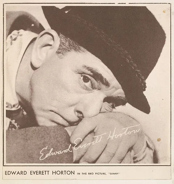Edward Everett Horton, bakery card from the Film Celebrities series (D31), issued by the Ward Baking Company — Ward Baking Company