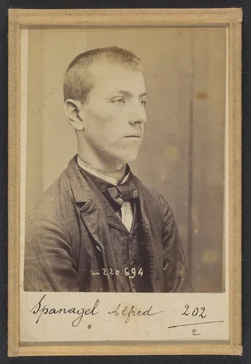 Spanagel. Alfred, Vincent. 17 ans, né le 27/5/77 à Paris. Serrurier. Anarchiste. 7/7/94.