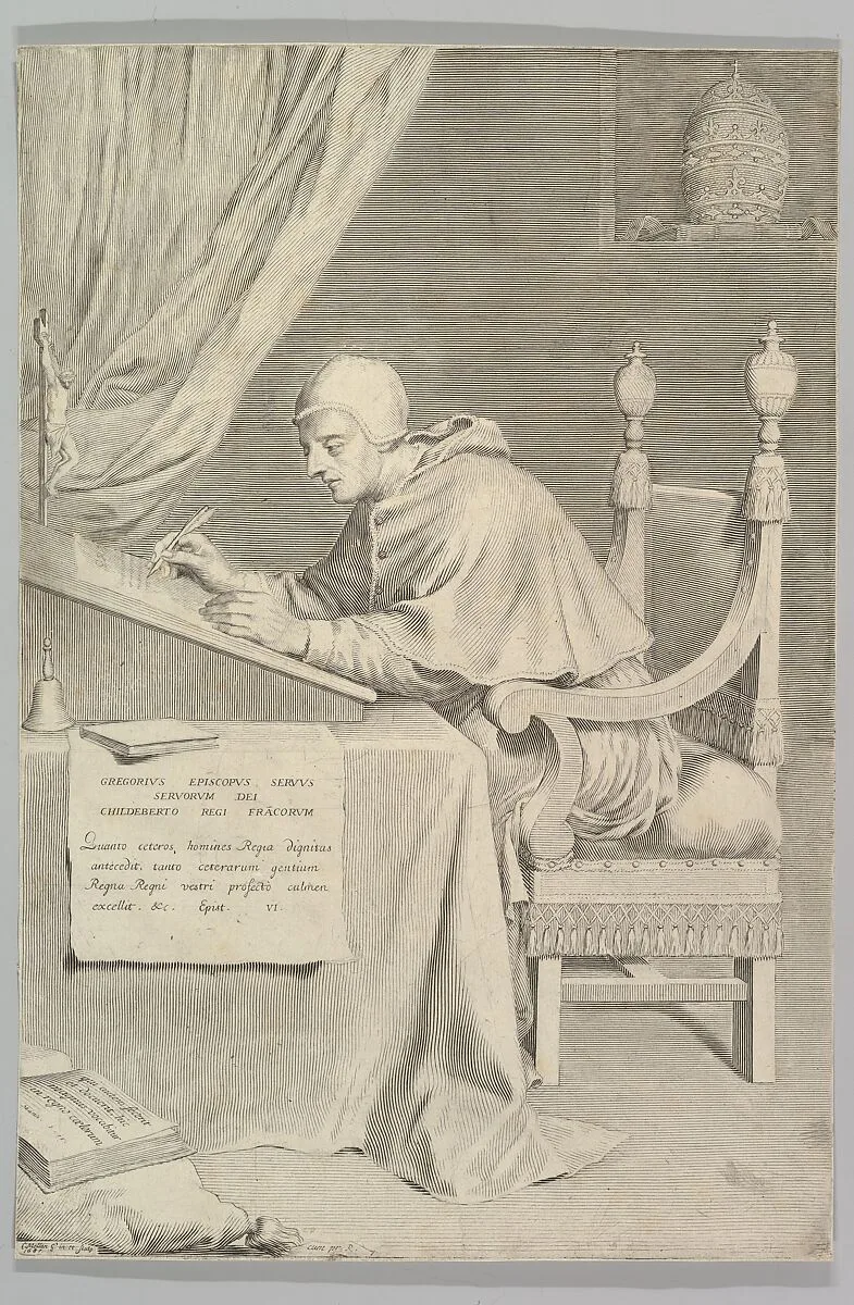 St. Gregory — Claude Mellan