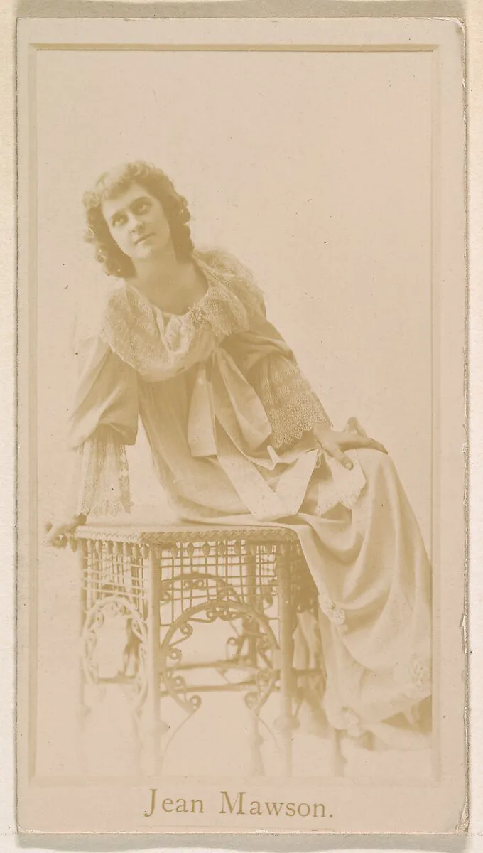 Jean Mawson, from the Actresses series (N245) issued by Kinney Brothers to promote Sweet Caporal Cigarettes — Kinney Brothers Tobacco Company