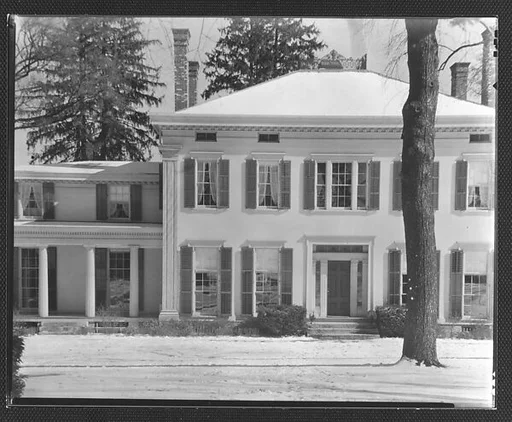 [Rear View of Greek Revival House, Residence of Gifford Cochran, Croton Falls, New York]