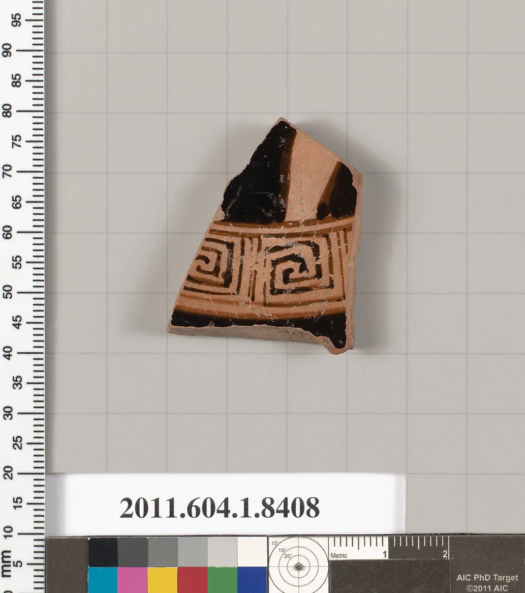 Terracotta fragment of a kylix (drinking cup) — Unknown
