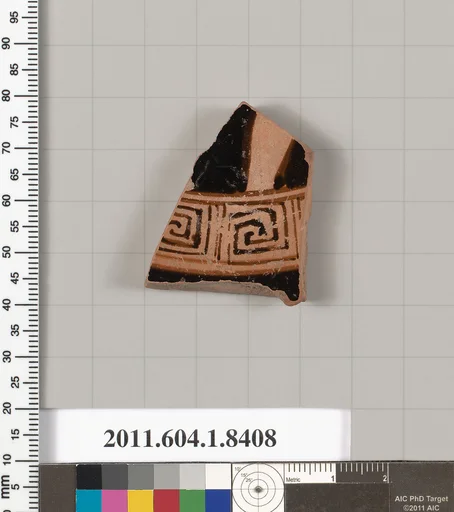 Terracotta fragment of a kylix (drinking cup)