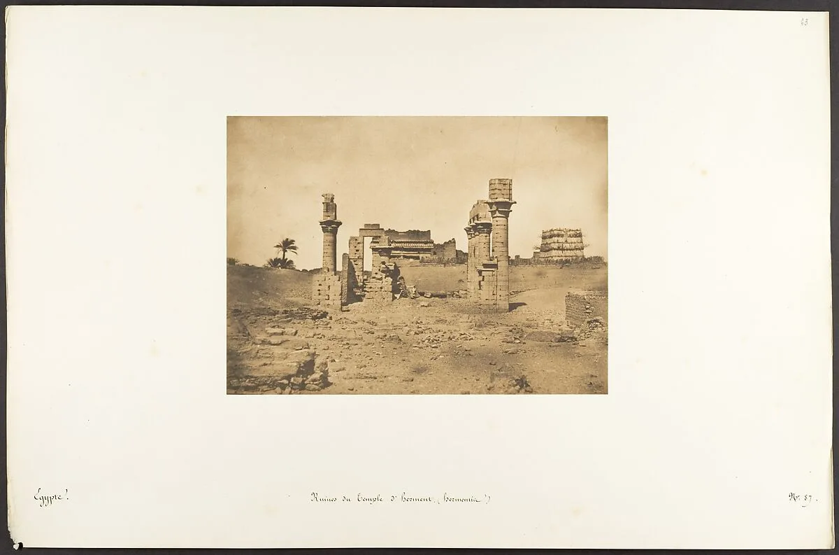 Ruines du Temple d'Herment (Hermentis) — Maxime Du Camp