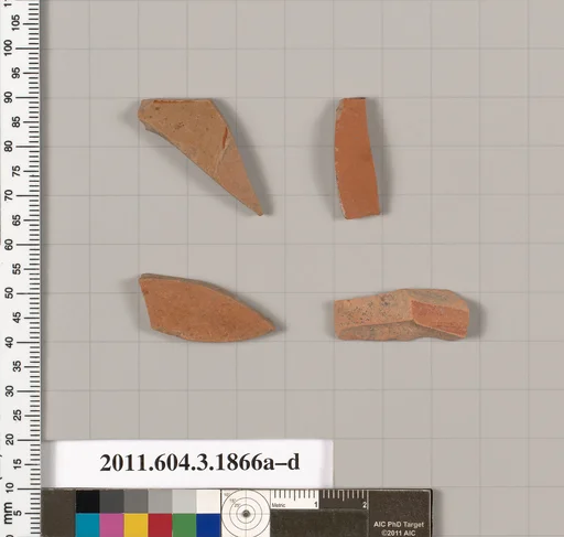 Terracotta fragments of kylikes: Band or lip cups (drinking cups)