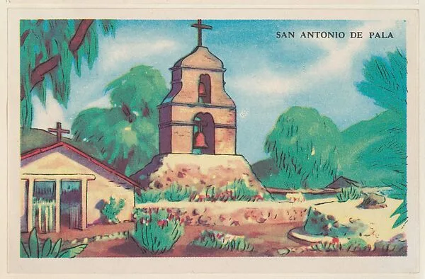 San Antonio De Pala, bakery card from the Missions series (D39-6), issued by the Gordon Bread Company — Gordon Bread Company
