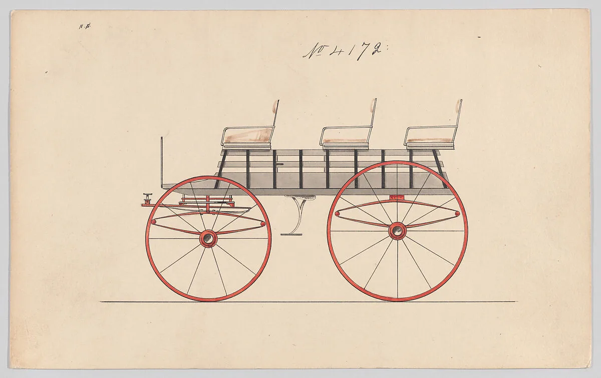 Design for 6 seat Phaeton, no. 4172 — Brewster & Co.|Herman Stahmer