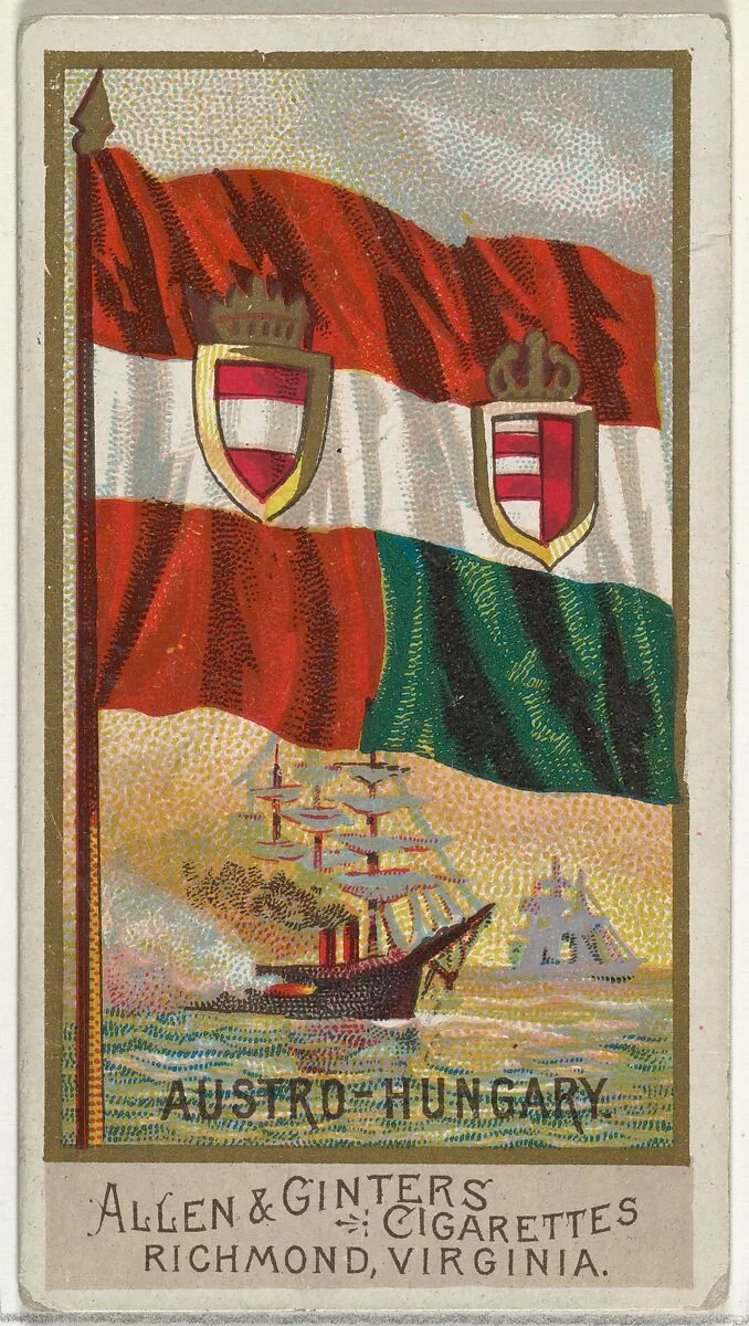 Austro-Hungary, from Flags of All Nations, Series 2 (N10) for Allen & Ginter Cigarettes Brands — Allen & Ginter