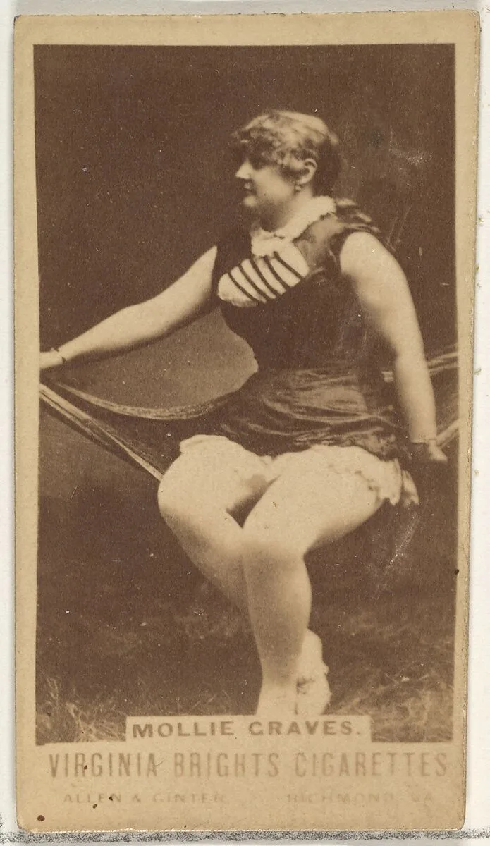 Mollie Graves, from the Actors and Actresses series (N45, Type 1) for Virginia Brights Cigarettes — Allen & Ginter
