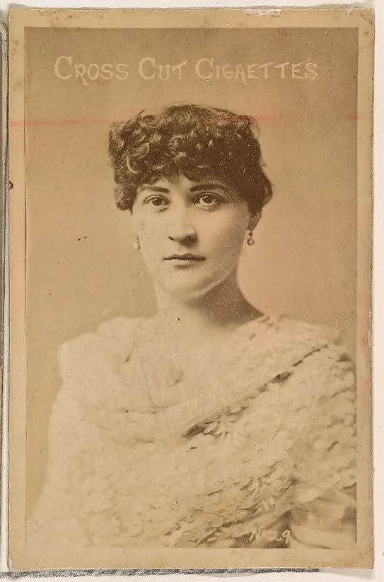 Card Number 29, from the Actors and Actresses series (N145-1) issued by Duke Sons & Co. to promote Cross Cut Cigarettes — W. Duke, Sons & Co.