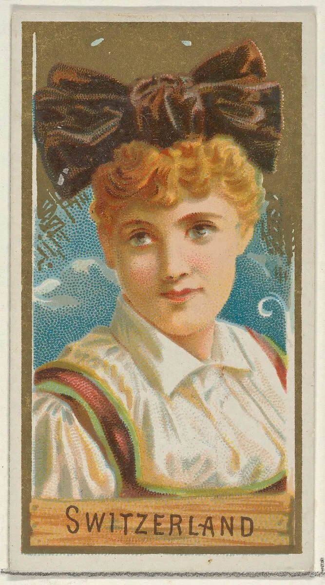 Switzerland, from the Types of All Nations series (N24) for Allen & Ginter Cigarettes — George S. Harris & Sons|Allen & Ginter