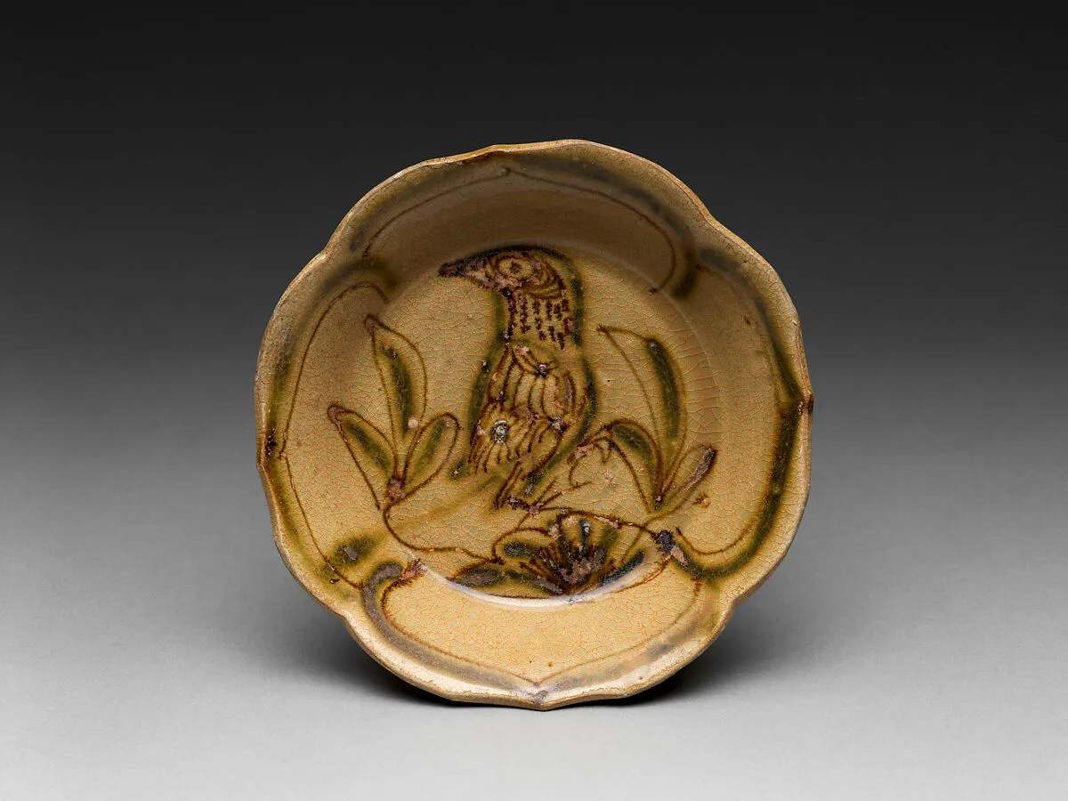 唐 長沙窯釉下彩鳥紋碗|Bowl with bird — Unknown