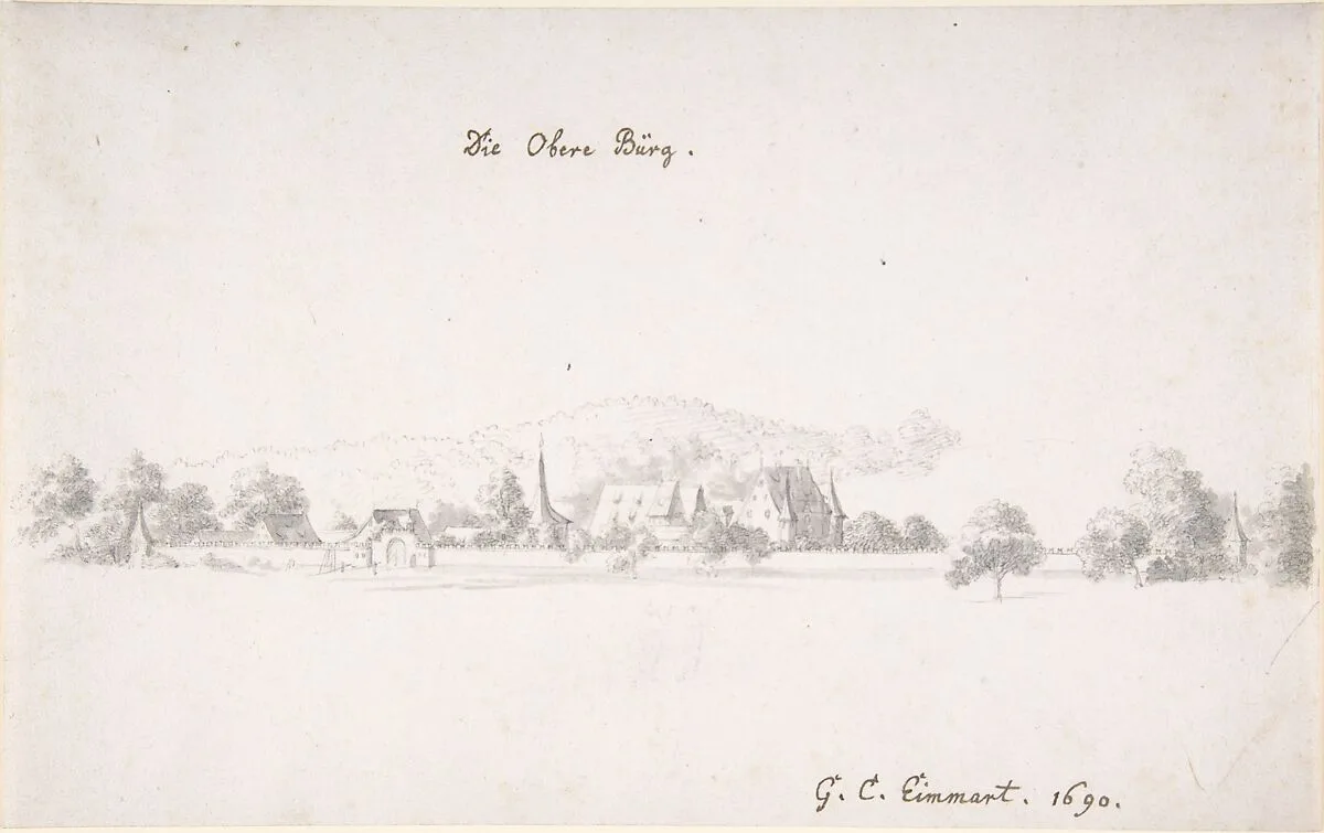 View of the castle at Oberbürg — Georg Christoph Eimmart the Younger
