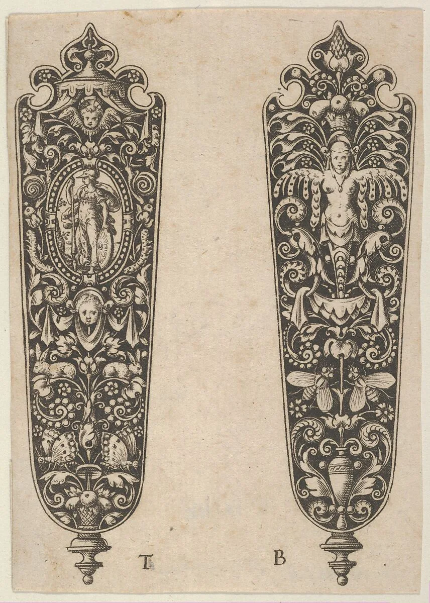Design for Sword or Dagger Handles — Theodor de Bry