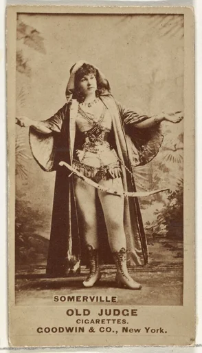 Annie Somerville, from the Actors and Actresses series (N171) for Old Judge Cigarettes