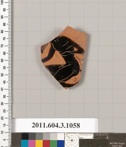 Terracotta fragment of a mastoid (drinking cup with narrow base)